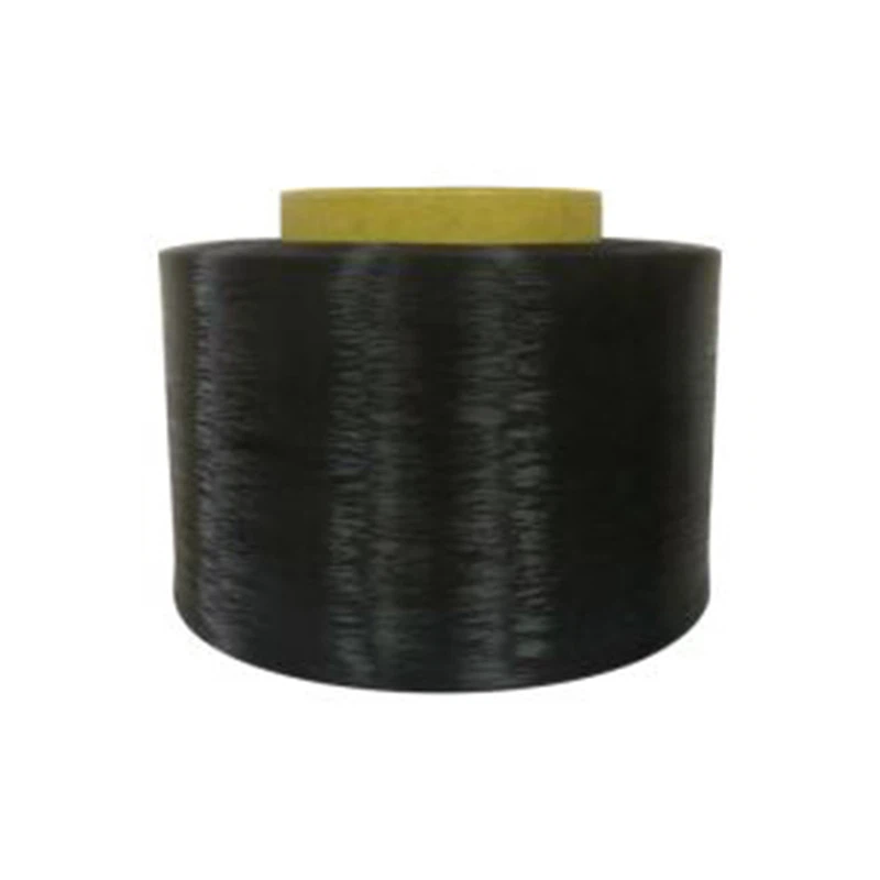 Sort ledende fiberfilament til tekstil